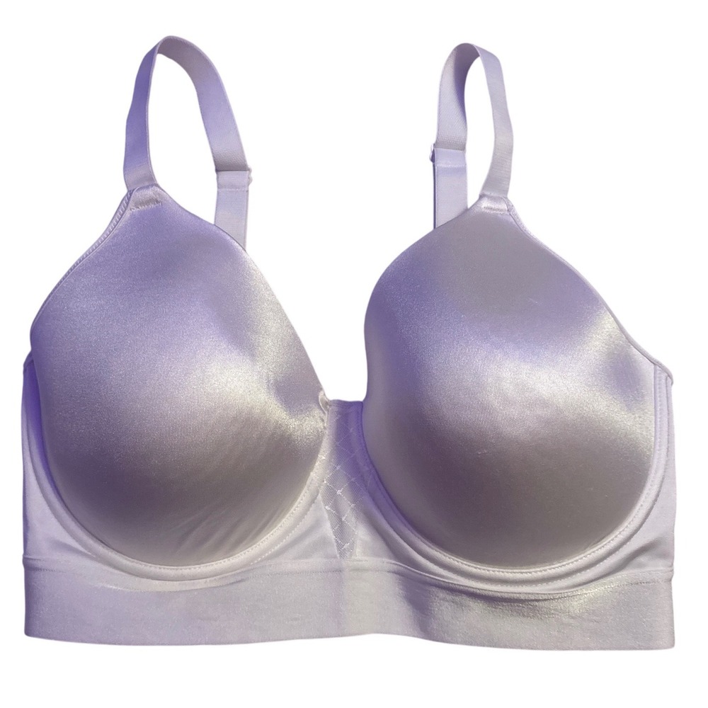 Bali One Smooth U Ultra Light Underwire Full Coverage Bra 3456 White 36DDD